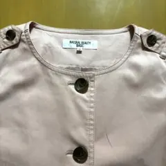 極美品☆NATURAL BEAUTY BASIC 薄ピンクトレンチコート M