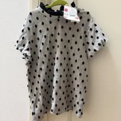 ☆新品未使用☆マーキーズ カルミア　ドットTシャツ　130cm グレーのサムネイル