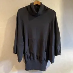 UNIQLO グレー タートルネック ニットセーター