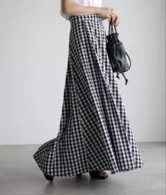 新品　タグ付き　sakishima tokyo 黒と白のギンガムチェック F