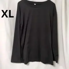 ブラック 長袖カットソー　インナー XL