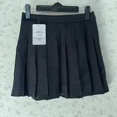【新品】SHEIN プリーツミニスカート ブラック Sサイズのサムネイル