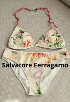 Salvatore Ferragamo 水着 ビキニ ガンチーニ花柄 珊瑚 魚