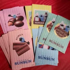 セブンイレブン パペットスンスン オリジナルステッカー 全5種コンプ×2セット+