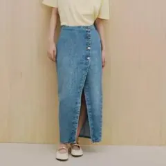 ZARA クロスオーバー デニム スカート