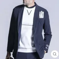 定価7万 近年品 マークアンドロナ ウルトラライトストレッチブレザー 黒 L
