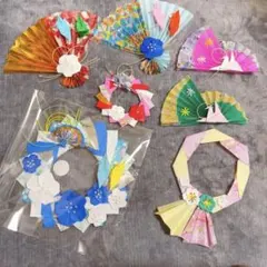 折り紙 お正月飾りリース ハンドメイド 壁面飾り 新年