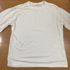 ホワイト 七分袖カットソー