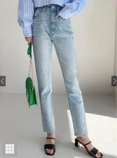 【未着用⭐︎新品】ハイウエストテーパードデニムパンツ[cu157a]