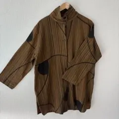 ろうけつ染め刺し子ジャケット オシャレ！