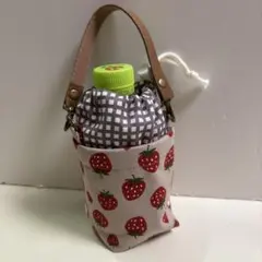 ペットボトルホルダー　保温保冷 280ml イチゴ