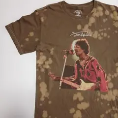 T822 公式　ジミ・ヘンドリックス　大判プリント　ブリーチ加工