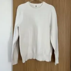 ユニクロ　ウォッシャブルミラノリブクルーネックセーター M