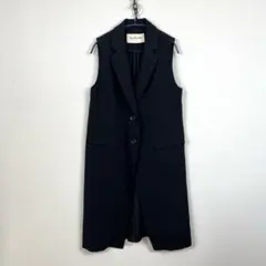 Ray BEAMS レイビームス ロング ジレ ベスト ブラック