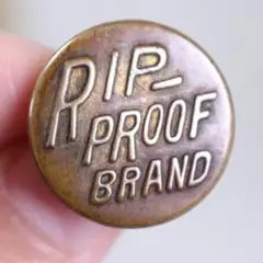 1910年〜30年　RIP PROOF BRAND　チェンジボタン　ヴィンテージ