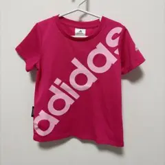 adidas ピンク メッシュ Tシャツ 120