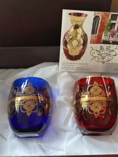 MURANO ムラノ 金彩 スワン モチーフ レッド グラス MURANO ムラノ 金彩 スワン モチーフ レッド グラス - メルカリ