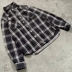 【BEAMS HEART】ビームスハート(M)総柄 チェック ネルシャツ