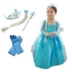 アナと雪の女王 エルサ風ドレス　なりきりコスチューム