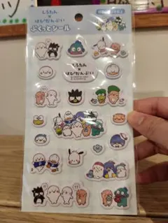 しろたん はぴだんぶい ぷくっとシール　セリアのサムネイル