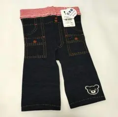 新品 ダブルビー スパッツ ８０ デニム風