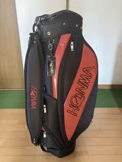 【使用感小】HONMA ゴルフバッグ・キャディバッグ 赤・黒のサムネイル