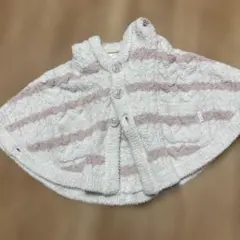 新品ジェラートピケ　ベビーポンチョ　70-80サイズ