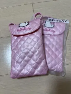 Hello Kitty ミニポーチ ピンク キルティング