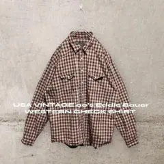 USA古着00's エディーバウアー ウエスタンチェックシャツ メンズXXL
