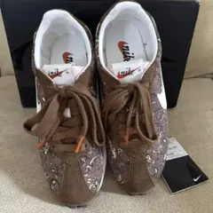 最終NIKE Waffle Debut ペイズリー柄 ブラウン スニーカー未使用
