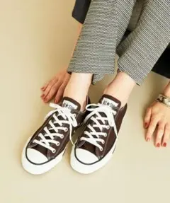 極美品ダークブラウンコンバースALLSTAR MADE IN JAPAN22.5
