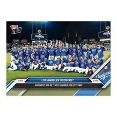ドジャース　MLB Topps now 西地区優勝
