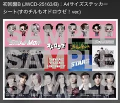 SnowMan 購入特典 初回盤B ステッカーシート すのチル