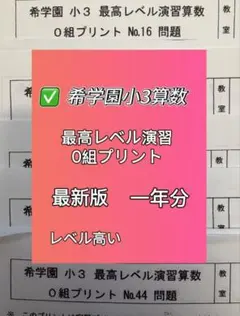 2025年最新】希学園 最高レベル 小3の人気アイテム - メルカリ