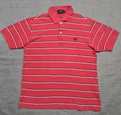 【M】 FREDPERRY フレッドペリー ボーダー 半袖 ポロシャツ メンズ