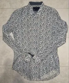 ZARA MAN 花柄スリムフィットシャツ