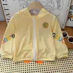 キッズ パーカー UVカット イエロー☆