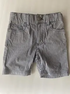 プチバトーヒッコリーハーフパンツ95センチ