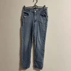 リーバイス デニムパンツ スキニー 無地 30 青 デート 美脚 ヴィンテージ