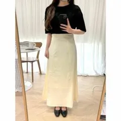 【新品】М ロングスカート フレアスカート アイボリー マーメイドスカート