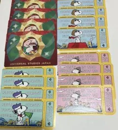 USJ ユニバ　スヌーピー 75周年アニバーサリー 3種類セットおまけ付き16枚