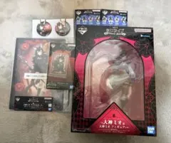 一番くじ ホロライブ 大神ミオ フィギュア アクリルボードとスタンド 缶バッジ