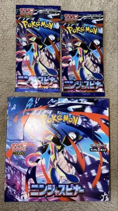 新品シュリンクなしペリペリ付ポケモンカードニンジャスピナー 1BOX バラ2PC