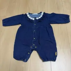 CROISSANCE BEBE デニム風 ロンパース 80