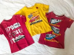 のりものTシャツ　3枚セット 100cm