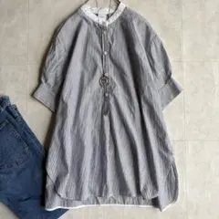 美品＊コンジェペイエアデュートリステス コットン混バックリボン 