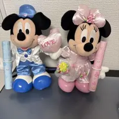 ミッキー ミニー ウェディングドール ぬいぐるみセット