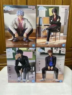 坂田銀八　土方十四郎　沖田総悟　高杉晋助　3年Z組銀八先生　デスクフィギュア