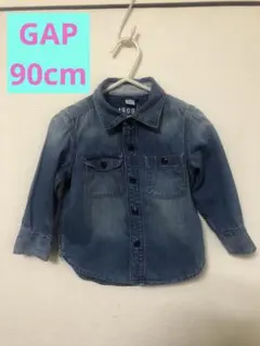 GAP 90cm デニム風 長袖シャツ 18M〜24M