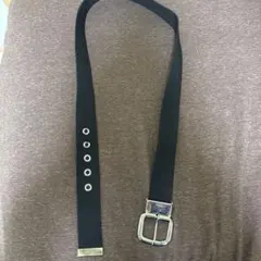 ナイロン製黒ベルト メタルバックル